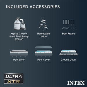 Intex 26363EH 24' x 12' x 52" Rectangular Ultra XTR Frame Swimming Pool w/ Pump