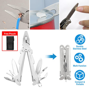 13-in-1 Pocket Knife Pliers Stainless Steel Outdoor Survival MultiTool for Camping Hiking