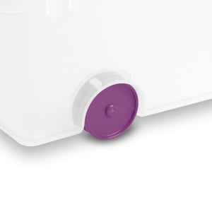 Sterilite 60 Qt ClearView Latch Wheeled Stackable Storage Box, 4 Pack