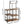 Somdot Baker's Rack 35.4 Inch 3 Tier and 4 Tier Microwave Stand, Rustic Brown