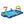 Banzai Big Splash Inflatable Play Center Pool with Beach Balls and Toss Rings