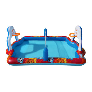 Banzai Outdoor Inflatable Sports Arena 4 In 1 Play Center Water Pool, Ages 3+