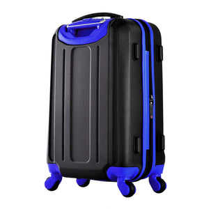 Olympia Apache II Hardcase 4 Wheel Spinner Luggage Suitcase 3 Piece Set, Blue