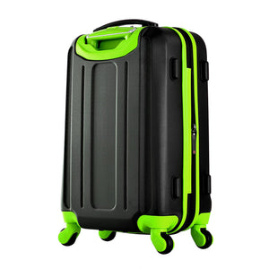 Olympia Apache II Hardcase 4 Wheel Spinner Luggage Suitcase 3 Piece Set, Lime