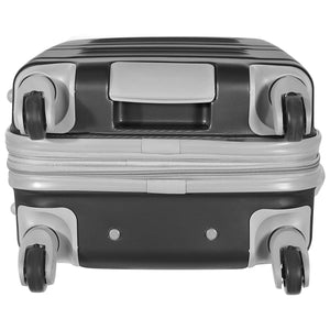 Olympia Denmark 21" Expandable Carry On 4 Wheel Spinner Luggage Suitcase, Black