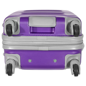 Olympia Denmark 21" Expandable Carry On 4 Wheel Spinner Luggage Suitcase, Purple