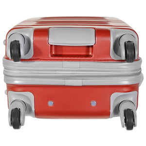 Olympia Denmark 21" Expandable Carry On 4 Wheel Spinner Luggage Suitcase, Wine