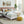 MUSEHOMEINC Solid Pine Wood 12 Slat Platform Rustic Bed Frame, Whitewashed, King