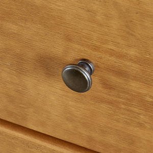 MUSEHOMEINC Rustic Style Wooden 3 Drawer Storage Dresser Nightstand, Oak Finish