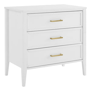 MUSEHOMEINC Solid Wooden Mid Century Design 3 Drawer Dresser Chest of Drawers - TRAPSKI