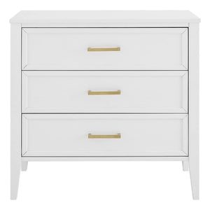 MUSEHOMEINC Solid Wooden Mid Century Design 3 Drawer Dresser Chest of Drawers - TRAPSKI