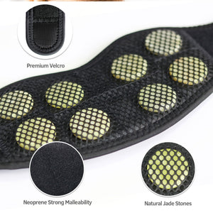 UTK Jade Stone Far Infrared Adjustable Heating Neck Wrap with Remote and Pouch