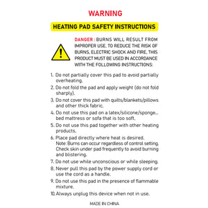 UTK 24 x 16 Inch Far Infrared Heating Pad for Pain Relief with Smart Controller