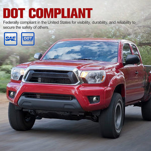Fieryred LED Fog Light, Compatible w/ Tacoma, Tundra, & Solara, Bumper Placement