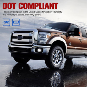 Fieryred LED Fog Light, Compatible with F250, F350, and F450, Front Placement