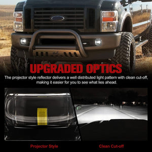 Fieryred LED Fog Light, Compatible with F250, F350, and F450, Front Placement