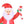 Occasions 7' Inflatable Swirling Lights Santa with Candy Cane Yard Decoration
