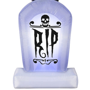 Occasions 8 Ft LED Inflatable Halloween Grave and Grim Reaper Yard Decoration