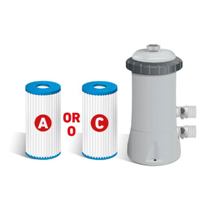 Intex 12' x 30" Greywood Prism Steel Frame Premium Pool Set with Filter & Canopy