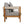 Acacia Wood Outdoor Club Chair with Handwoven Rope Accents & Curved Backrest
