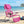 Ostrich The Altitude 3N1 High Back Outdoor Beach Lounge Chair w/Footrest, Pink