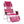 Ostrich Altitude 3N1 High Back Outdoor Beach Lounge Chair with Footrest, Pink