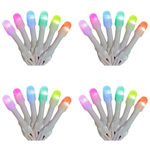 Home Heritage 7' Icicle Style Holiday Lights, App Controlled, 50 RGB LEDs 4 Pack