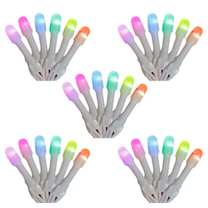 Home Heritage 7' Icicle Style Holiday Lights, App Controlled, 50 RGB LEDs 5 Pack