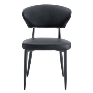 Minimalist Ergonomic Dining Chair With Curved Backres (Set of 4)