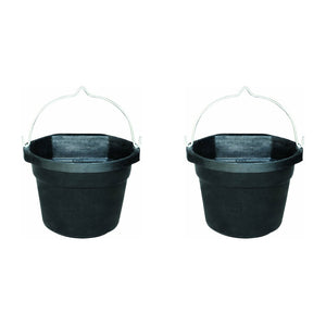 Farm Innovators FB 80R Rubber 3 Gallon Flat Back Heated Bucket 70 Watt (2 Pack)