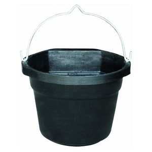Farm Innovators FB 80R Rubber 3 Gallon Flat Back Heated Bucket 70 Watt (4 Pack) - TRAPSKI