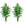 Artificial Palm Tree 6ft - Large Fake Tropical Tree (2 Pack)
