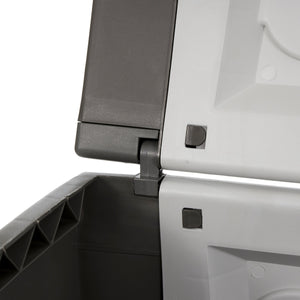 Homeplast Bold Plastic Storage Trunk Resin Deck Box for Patio Cushions, Gray/Anthracite