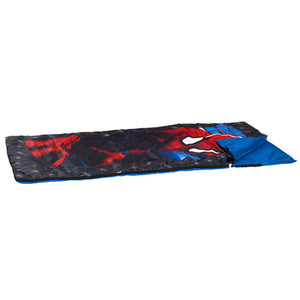 Exxel Marvel Spiderman Youth Sized Camping Set with Sleeping Bag and Backpack
