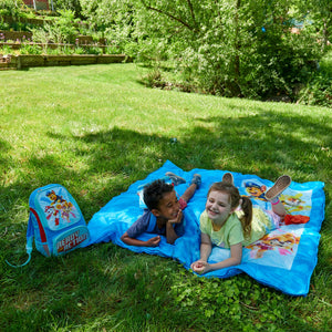Exxel Outdoors Paw Patrol 2 Piece Indoor Outdoor Sleeping Bag Kit with Backpack
