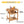 EROMMY Multipurpose Rolling Bamboo Wood Kitchen Island Trolley Cart, Natural