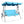 GOLDSUN 3 Person Swing Hammock w/Utility Tray, Removable Cushion & Canopy, Blue