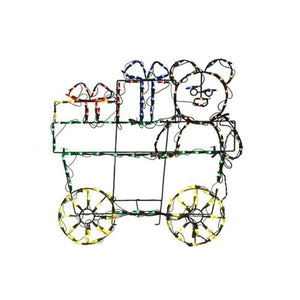 ProductWorks 60" Pro-Line LED Animation Holiday Train Set Christmas Yard Decor