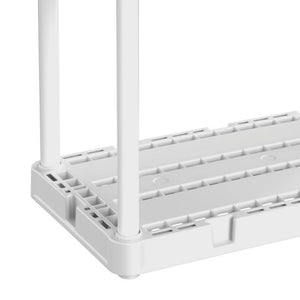Gracious Living Knect A Shelf 3 Shelf Interlocking Organizers, White (2 Pack)