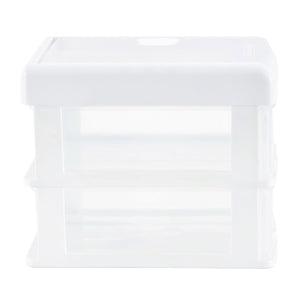 Gracious Living 2 Drawer Desktop Countertop Organizer with Flip Top Lid (4 Pack)