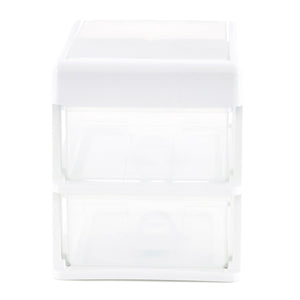 Gracious Living 2 Drawer Desktop Countertop Organizer with Flip Top Lid (4 Pack)