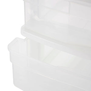 Gracious Living 4 Drawer Desktop Countertop Storage with Organizer Lid (4 Pack)