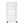 Gracious Living Resin Clear 4 Drawer Storage Chest System with Casters, White