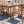 U_STYLE 5-Piece Outdoor Acacia Wood Dining Set