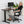 SDADI Adjustable Height Steel Frame Standing Desk, Crank Adjust, Black/Teak - TRAPSKI