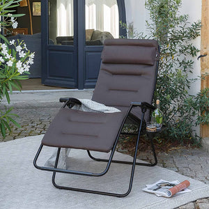 Lafuma R-Clip XL Relaxation Zero Gravity Lounge Recliner Chair, Taupe
