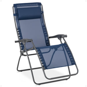 Lafuma R-Clip Batyline Iso Relaxation Zero Gravity Lounge Recliner Chair, Ocean - TRAPSKI