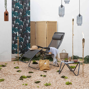 Lafuma R-Clip Batyline Relaxation Zero Gravity Lounge Recliner Chair, Graphite