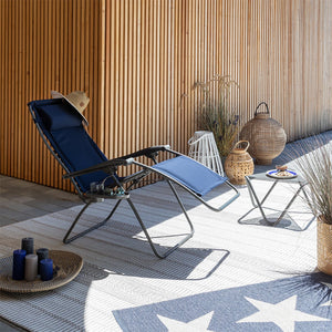 Lafuma R-Clip Batyline Iso Relaxation Zero Gravity Lounge Recliner Chair, Navy