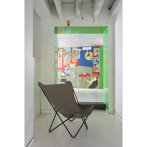 Lafuma Pop Up XL Floating Folding Butterfly Lounge Design Chair, Vert Khaki